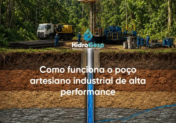 Poço artesiano para indústrias